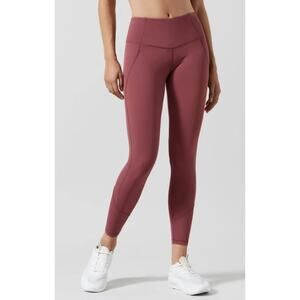 Lilybod Womens Arizona Leggings Apple Butter Pink Laser Cutting Poly Stretch XS